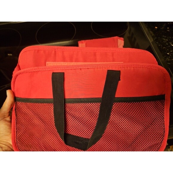 Avon Consultant Premier Beauty Business Tote Bag Purse Black & Pink With Insert - Picture 16 of 16